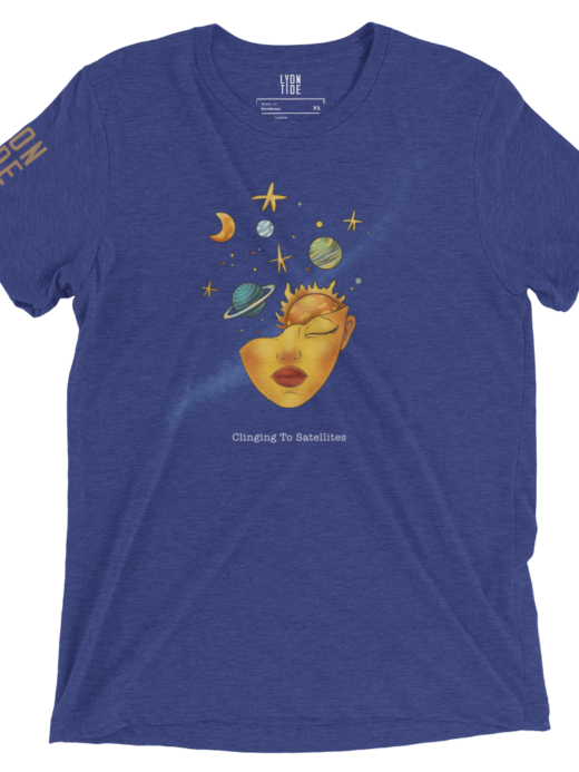 Clinging to Satellites - Navy Tshirt